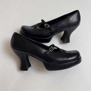 Xhilaration Black Heeled Mary Janes